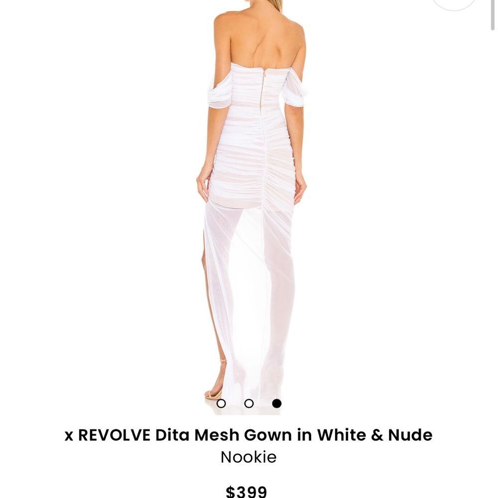 Nookie White & Nude Dress - Picture 4 of 6